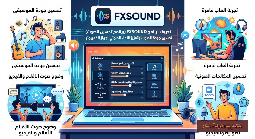 برنامج تحسين جودة الصوت: FxSound 1.2.13