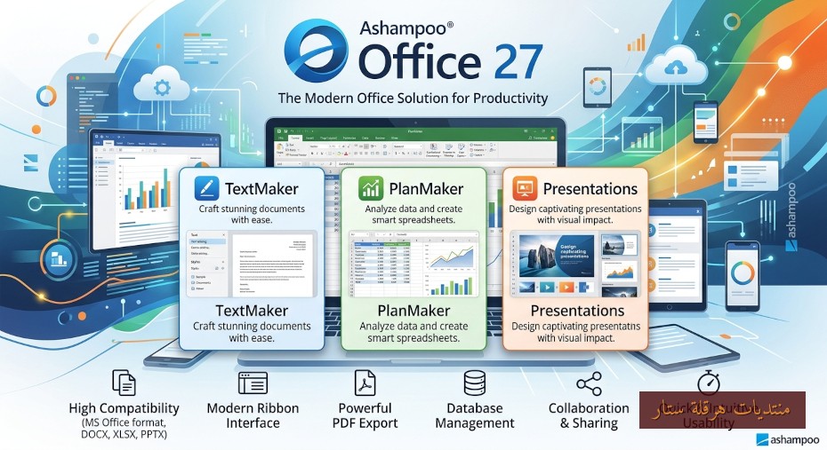البديل القوي والمنافس لبرامج مايكروسوفت أوفيس (Microsoft Office): Ashampoo Office 27 Rev A1503
