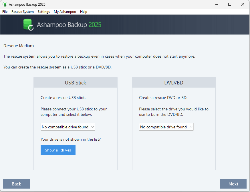 برنامج النسخ اﻷحتياطي للنظام Ashampoo Backup 2025