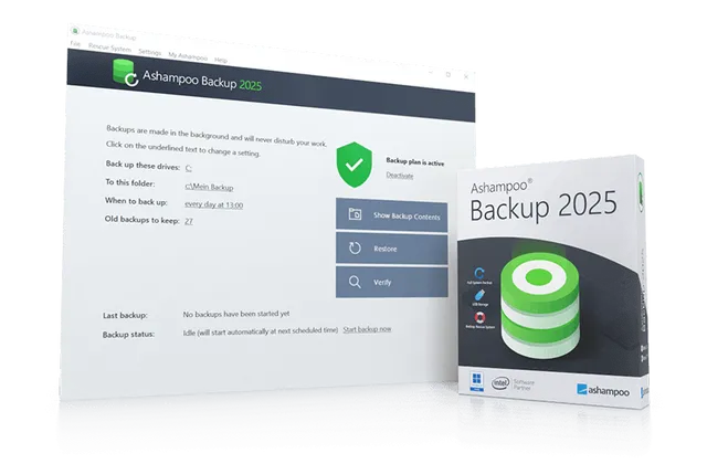 برنامج النسخ اﻷحتياطي للنظام Ashampoo Backup 2025