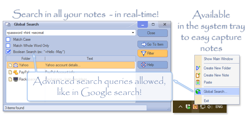 برنامج إدارة المعلومات وتنظيمها AllMyNotes Organizer Deluxe 4