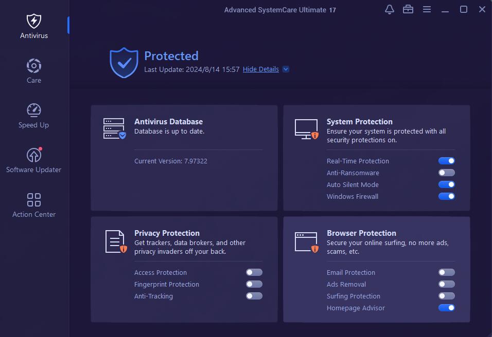 العملاق IObit Advanced SystemCare Pro في أحدث نسخة