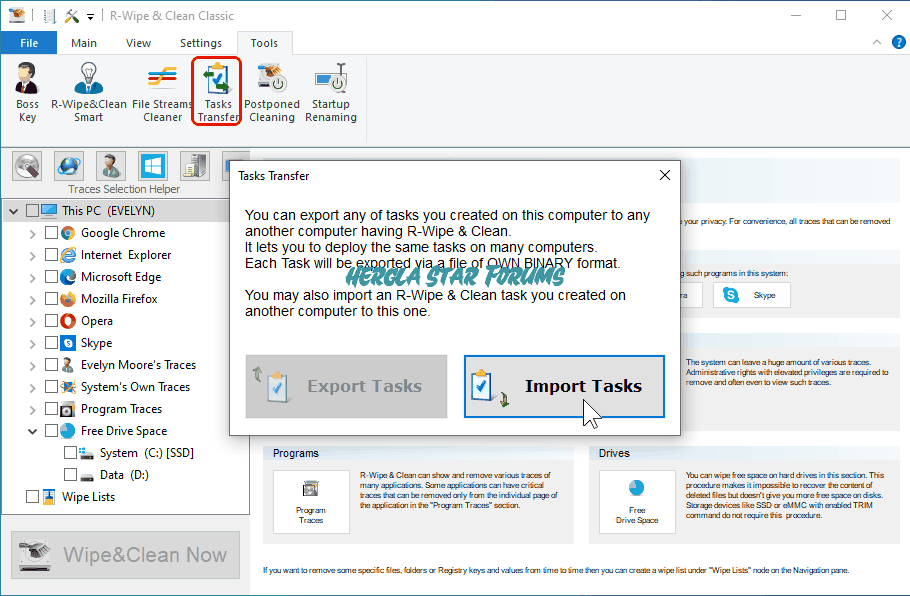 برنامج   RWipe  Clean 20 المنافس ل CCleaner